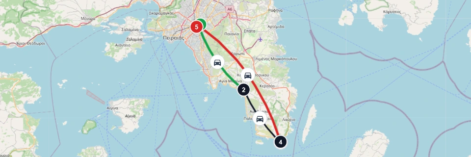 Athens to Sounion Private Coastal Escape