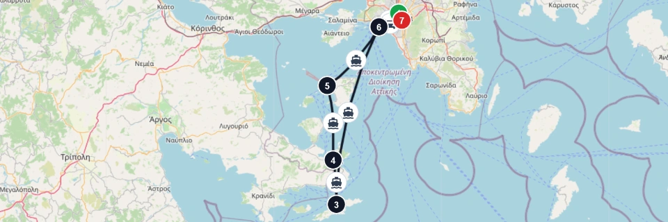 Saronic Islands Day Cruise Experience