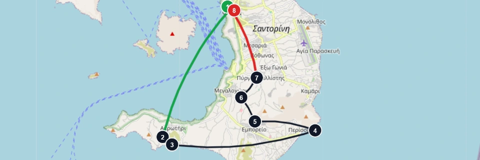 Santorini South Side Private Tour