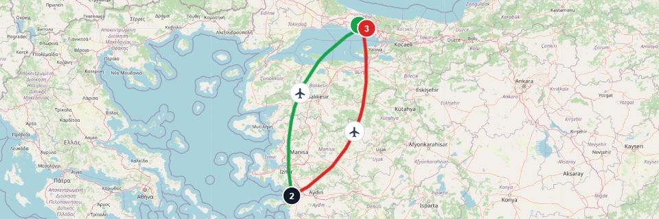 Izmir and Pamukkale Heritage Flight Escape