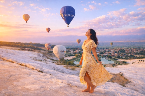 Pamukkale White Travertines