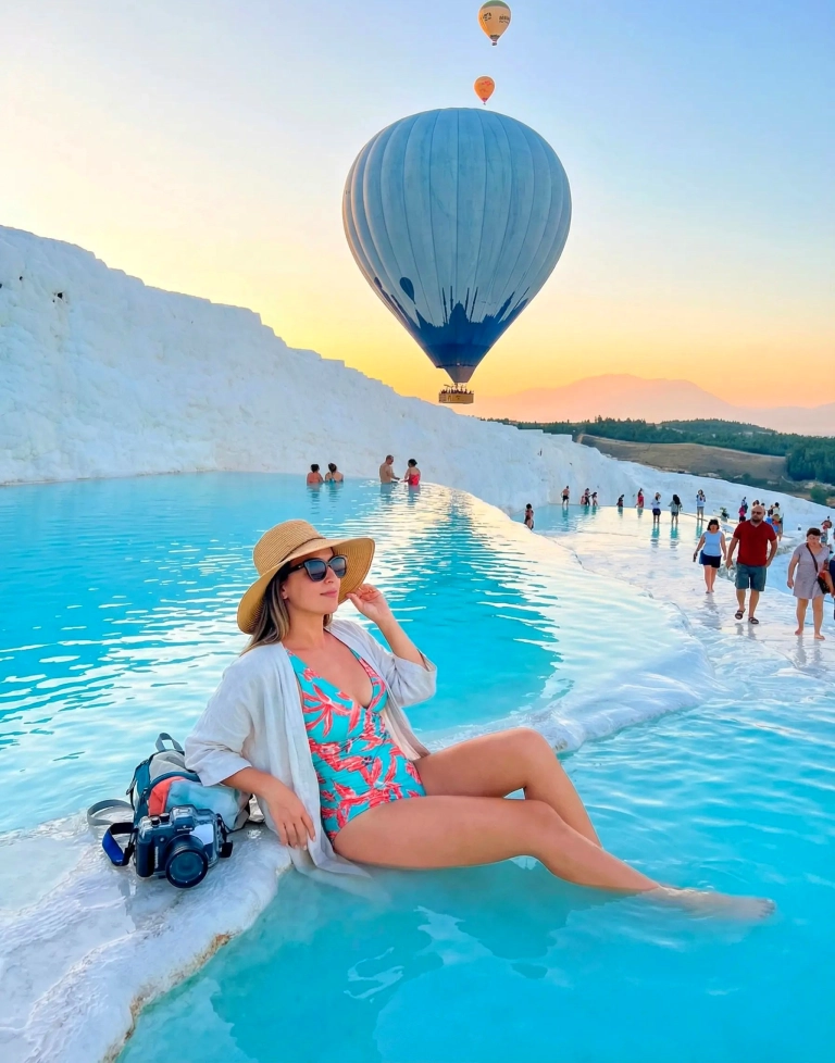 Pamukkale White Travertines