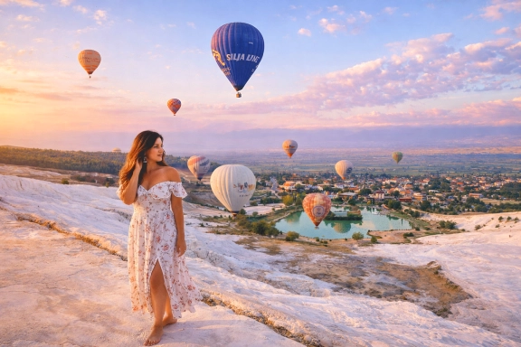 Pamukkale White Travertines