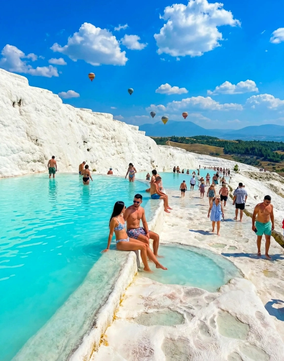 Pamukkale White Travertines